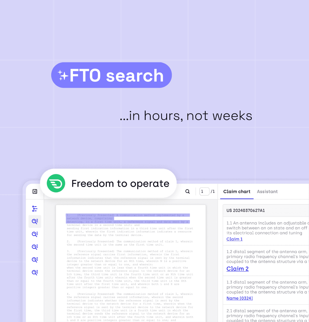 Accelerate Your Freedom-to-Operate (FTO) Analysis